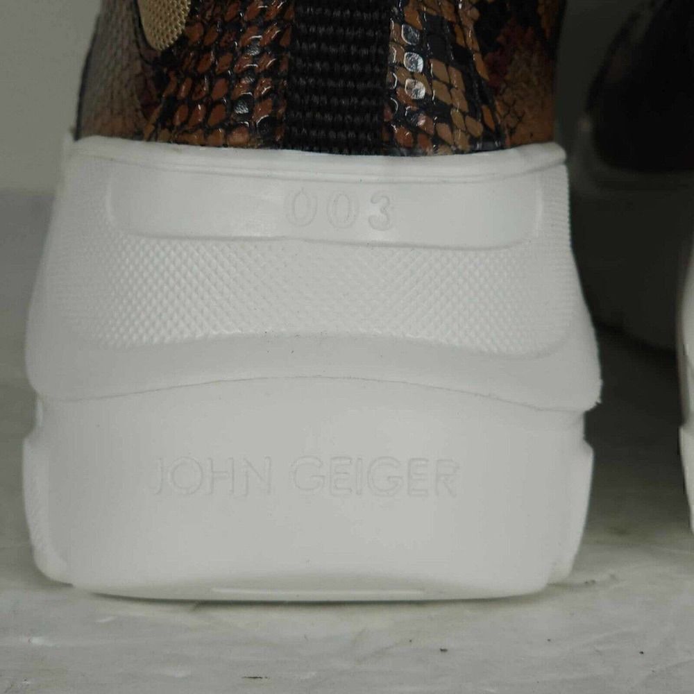 John Geiger Men's 003 US 7 Brown Python Law Top Casual Fashion Sneakers Shoes - Picture 11 of 12